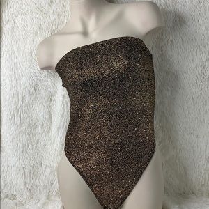 Bodysuit Black With Rose Gold